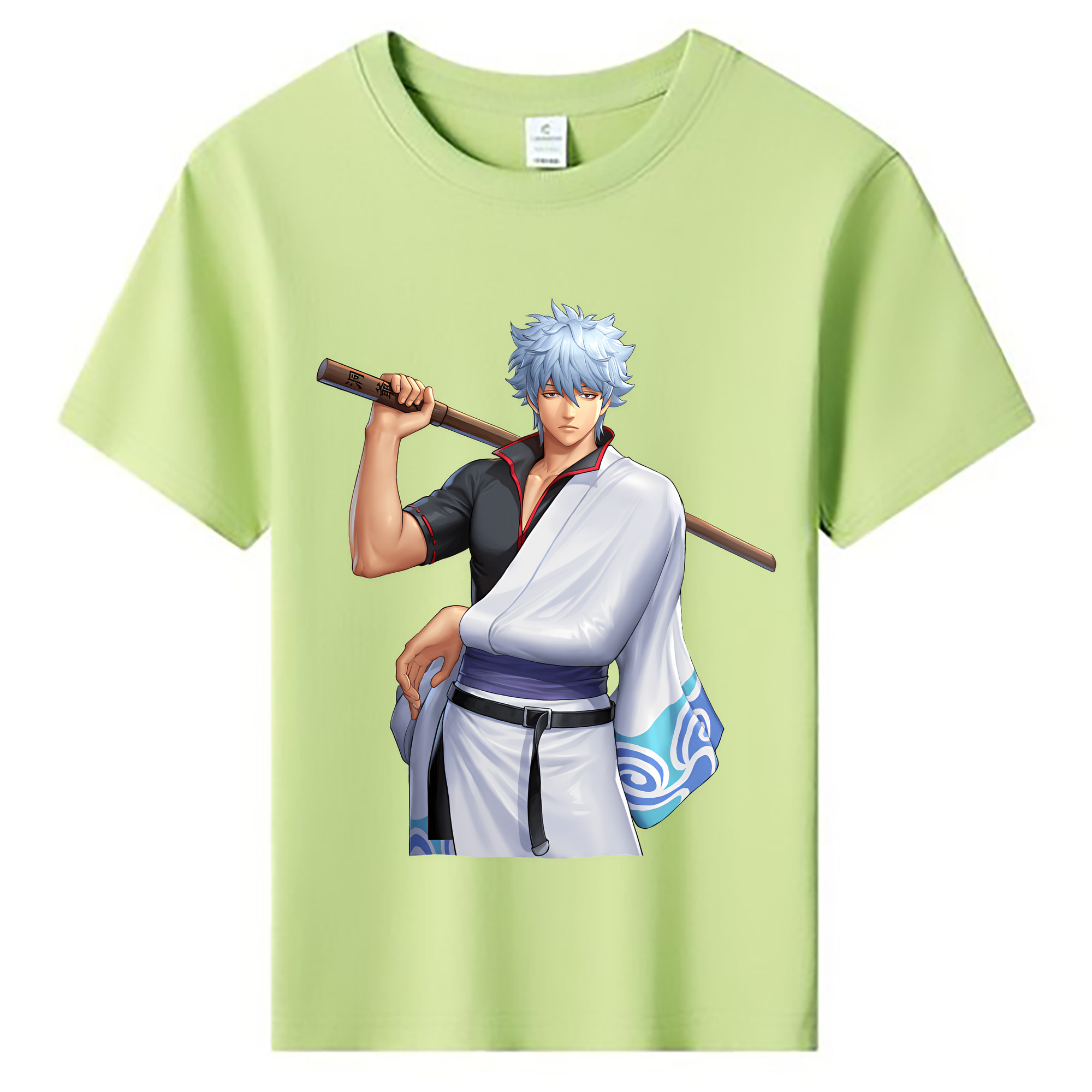 （画像用） ぎんたま 坂田銀時（さかたぎんとき） 神楽 志村新八（しむら しんぱち） GINTAMA Sakata Gintoki Kagura Shimura Shinpachi 綿100％キッズTシャツ（フロントプリント）